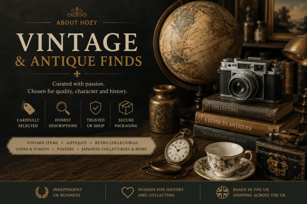 Vintage antiques UK collectibles at Hozy Vintage & Antique Finds